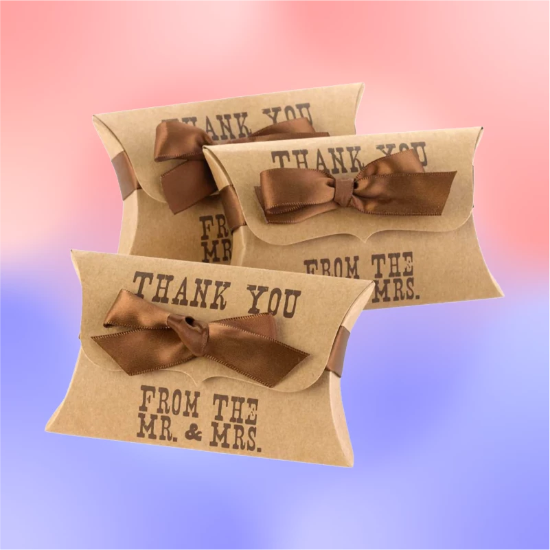 Kraft Paper Pillow Boxes